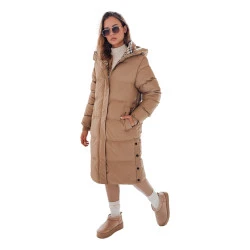 Moteriška žieminė rudos spalvos striukė Bren