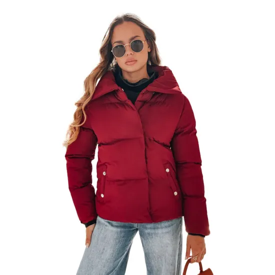 Moteriška žiemeinė bordo spalvos striukė Lari Moteriškos striukės