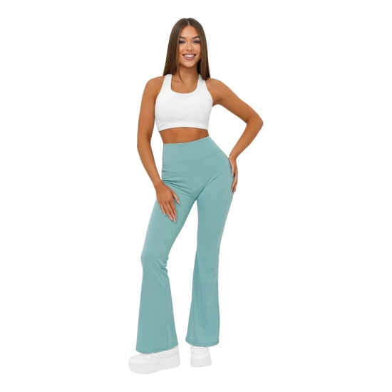 Moteriškos mėtinės kelnės Karin Laisvalaikio kelnės