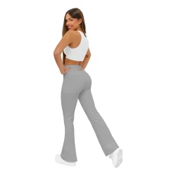 Moteriškos pilkos spalvos sportinės kelnės Perla