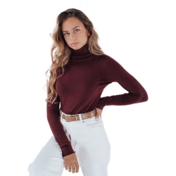 Moteriškas bordo megztinis Vanoria