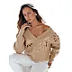 Women's light brown sweater Kerinda