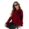 Women's burgundy jumper Daga