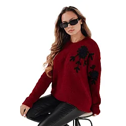 Women's burgundy jumper Daga