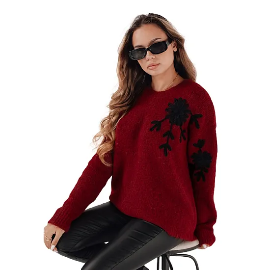 Women's burgundy jumper Daga Women's sweaters