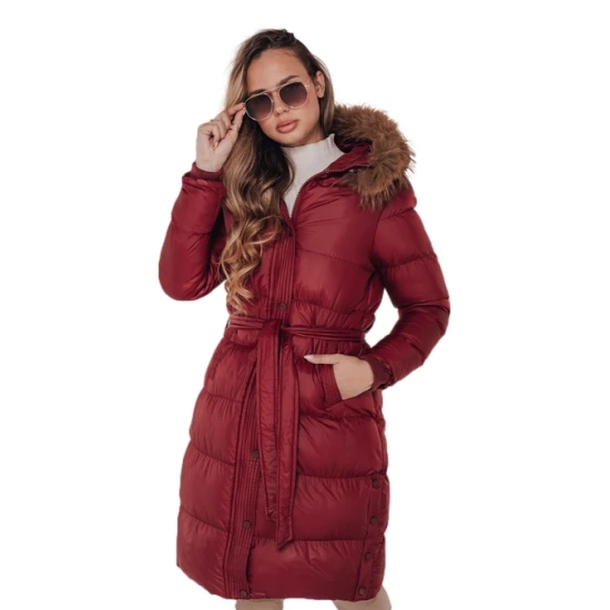 Moteriška žieminė raudona striukė Bela Striukės