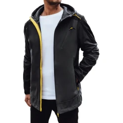 Vyriška tamsiai pilka striukė su gobtuvu Port