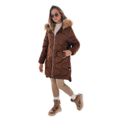 Moteriška žieminė rudos spalvos striukė Varel