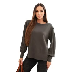 Moteriškas chaki spalvos megztinis Biank