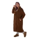 Moteriškas ilgas rudas žieminis paltas Fabio