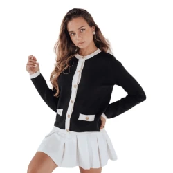 Moteriškas juodas megztinis Merlin