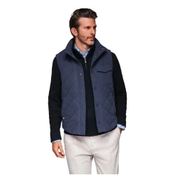 Vyriška tamsiai mėlyna liemenė Janex