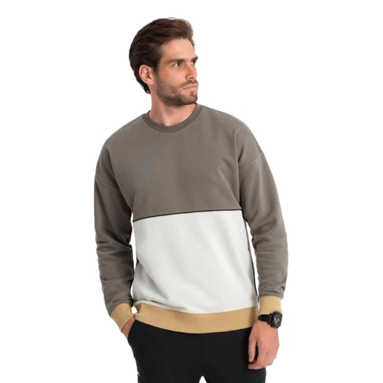 Vyriškas chaki spalvos džemperis Tomson Džemperiai be gobtuvo