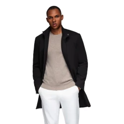 Vyriškas juodas paltas Alpi