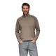 Vyriškas rudas megztinis Exim Megztiniai aukštu kaklu