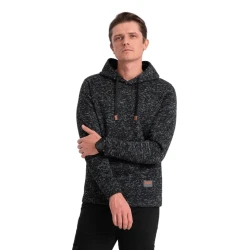 Vyriškas tamsiai pilkos spalvos džemperis su gobtuvu One