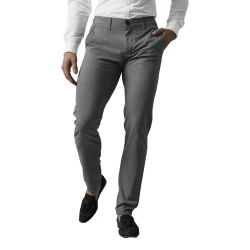 Vyriškos tamsiai pilkos chino kelnės Reno