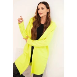 Moteriškas geltonas megztinis su gobtuvu Alison