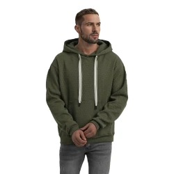 Vyriškas chaki džemperis su gobtuvu Carla