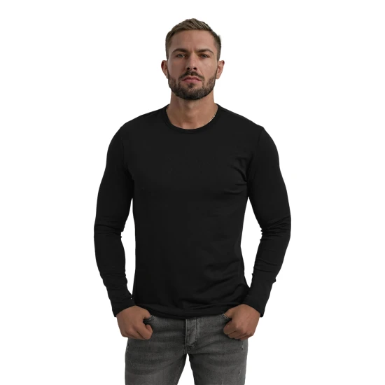 Vyriški juodi marškinėliai Rojo Megztiniai