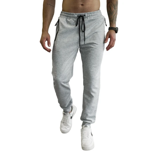 Vyriškos šviesiai pilkos kelnės Run Laisvalaikio kelnės