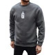 Vyriškas tamsiai pilkas džemperis Gala Džemperiai su užrašais