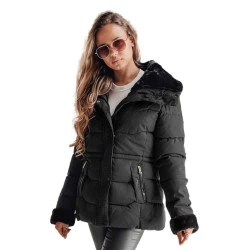 Moteriška juodos spalvos striukė Semi