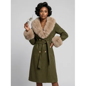 Aida Women's Khaki Winter Coat