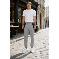Vyriškos šviesiai pilkos kelnės Doni