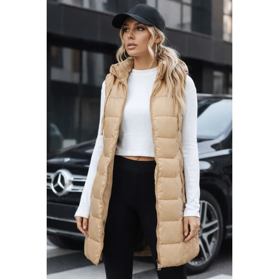 Moteriška ruda dygsniuota liemenė Foxy Moteriškos liemenės