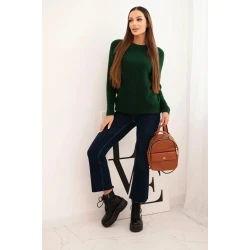 Moteriškas tamsiai žalias megztinis Arol