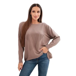 Moteriškas rusvas megztinis Star