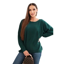 Moteriškas tamsiai žalias megztinis Star