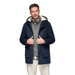 Vyriška tamsiai mėlyna žieminė striukė Elot