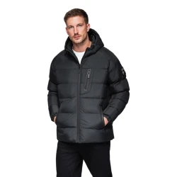 Vyriška juoda žieminė striukė Elan