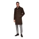 Vyriškas rudas paltas Corpo