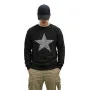 Men's black hooded sweatshirt Star