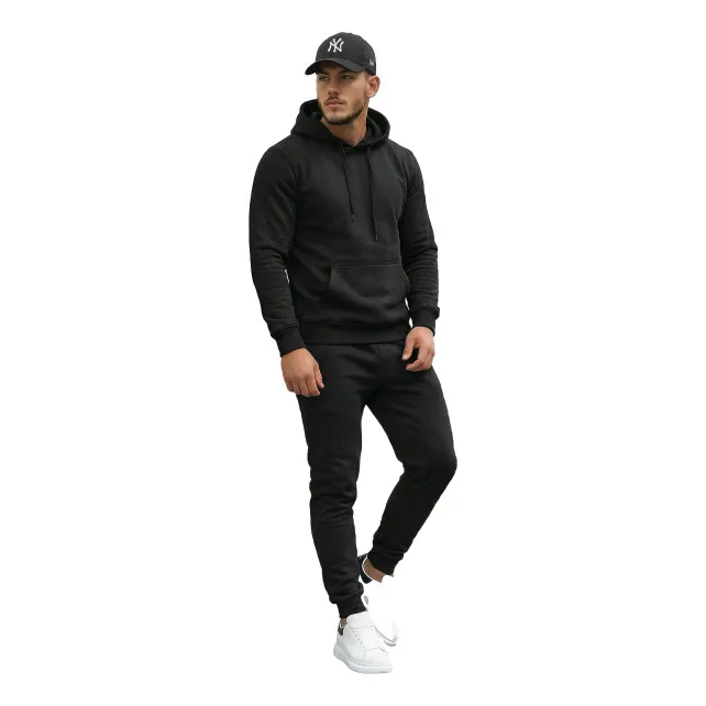 Czarny dres męski Toni