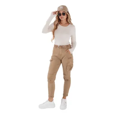 Women's brown trousers Cargo
