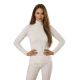 Moteriškas baltas megztinis su golfu Vestin