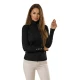 Moteriškas juodas megztinis su golfu Vestin