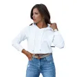 Женский белый свитшот с капюшоном Trend