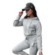 Женский серый свитшот с капюшоном Trend