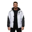 Men's white ski jacket Atlant