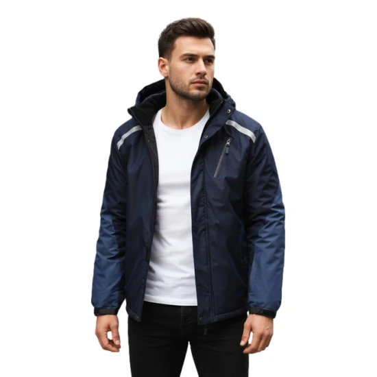 Vyriška tamsiai mėlyna slidinėjimo striukė Atlant