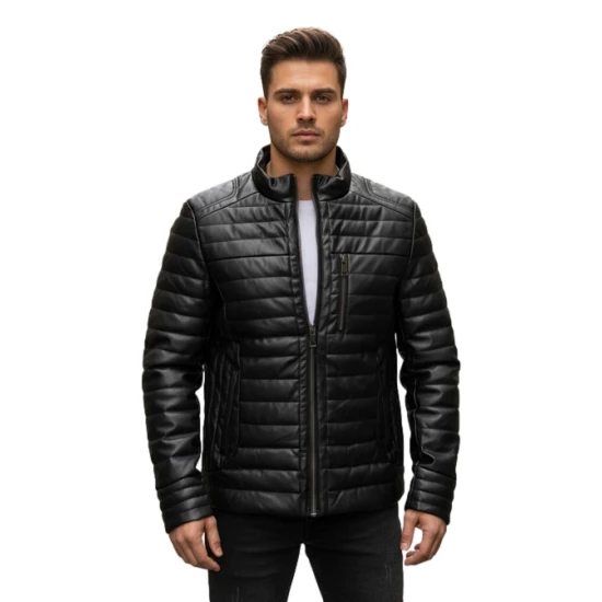 Vyriška juoda žieminė striukė Gentelman