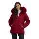 Moteriška bordo žieminė striukė su gobtuvu Levi