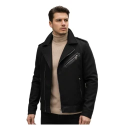 Vyriška žieminė juoda striukė City line