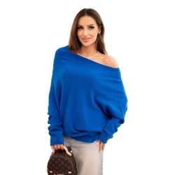 Moteriškas ryškiai mėlynas megztinis Anit