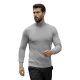 Vyriškas pilkas megztinis aukštu kaklu Lenox